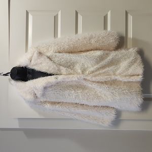 Candies Cream Colored Furry Jacket
